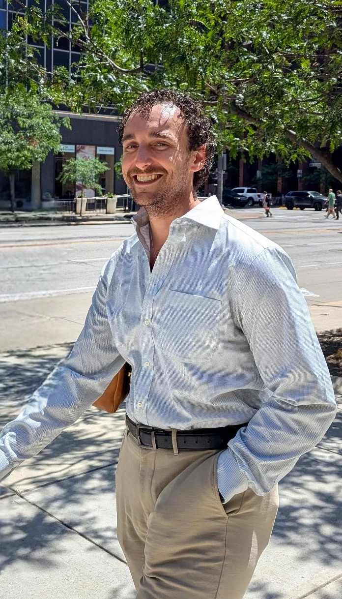 Matthew Chilinski, founder of VulcanAX, in downtown Columbus, Ohio
